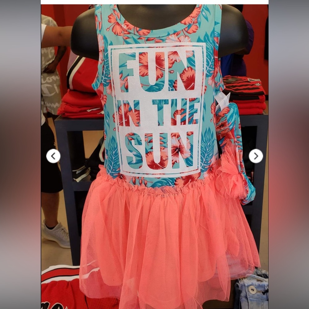 Floral Fun in the Sun Kids Dress